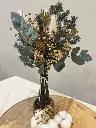 Bouquet Forêt Enchantée avec vase bouteille